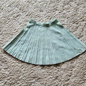 A New Day Light Mint Green Pleated Skirt Size Small